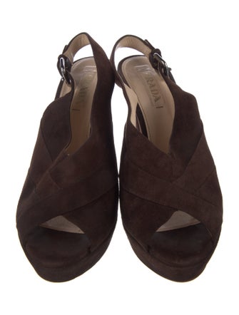 Prada Suede Slingback Pumps