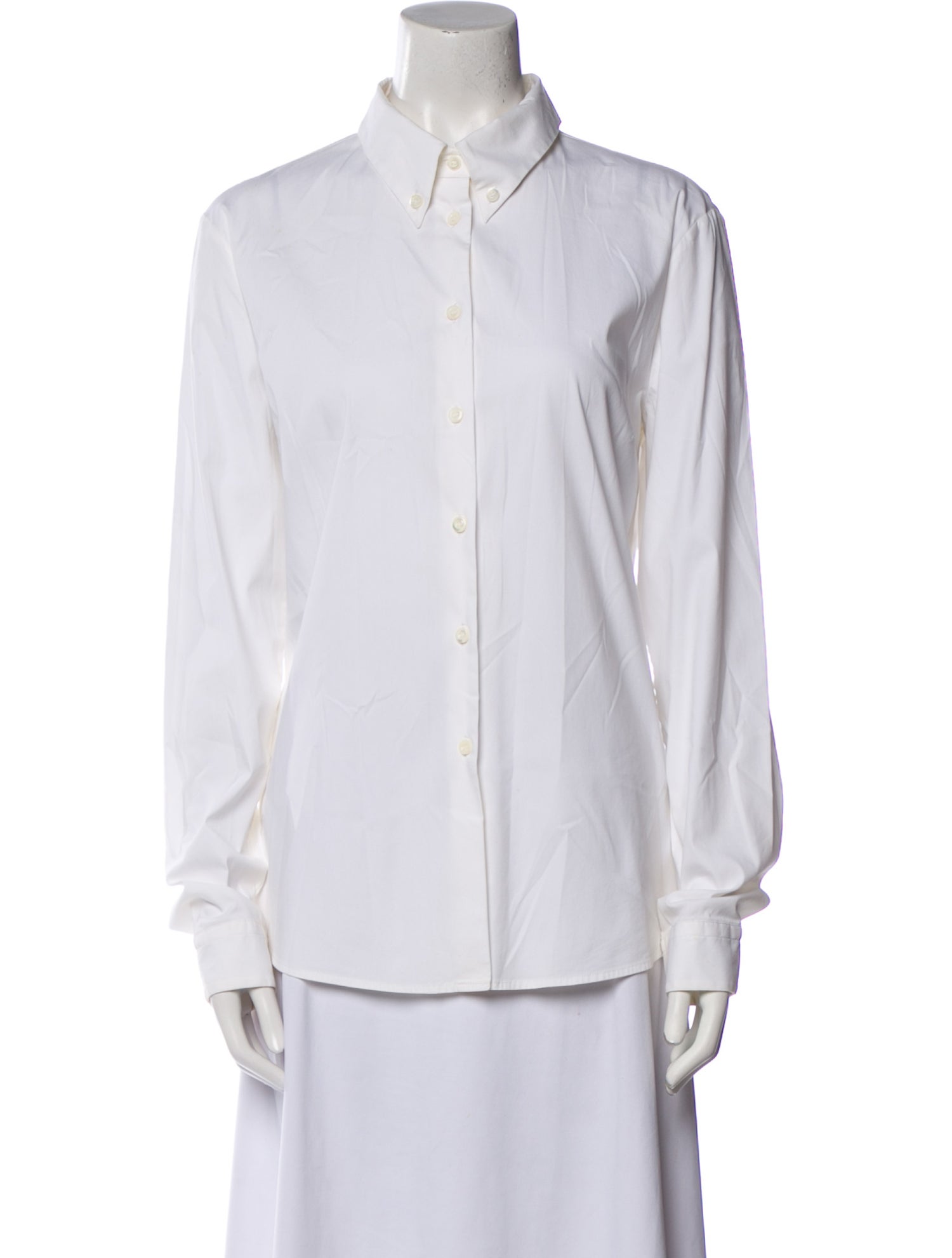 Prada Long Sleeve Button-Up Top