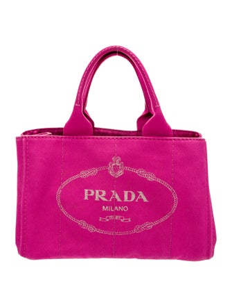Prada Enameled Metal Triangle Tote