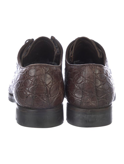 Prada Crocodile Derby Shoes
