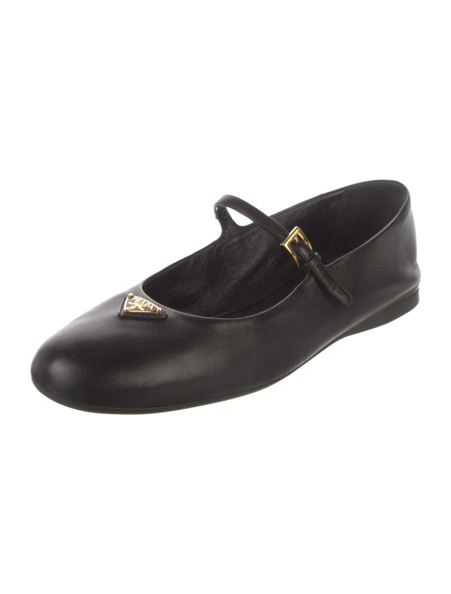 Prada Leather Mary Jane Flats