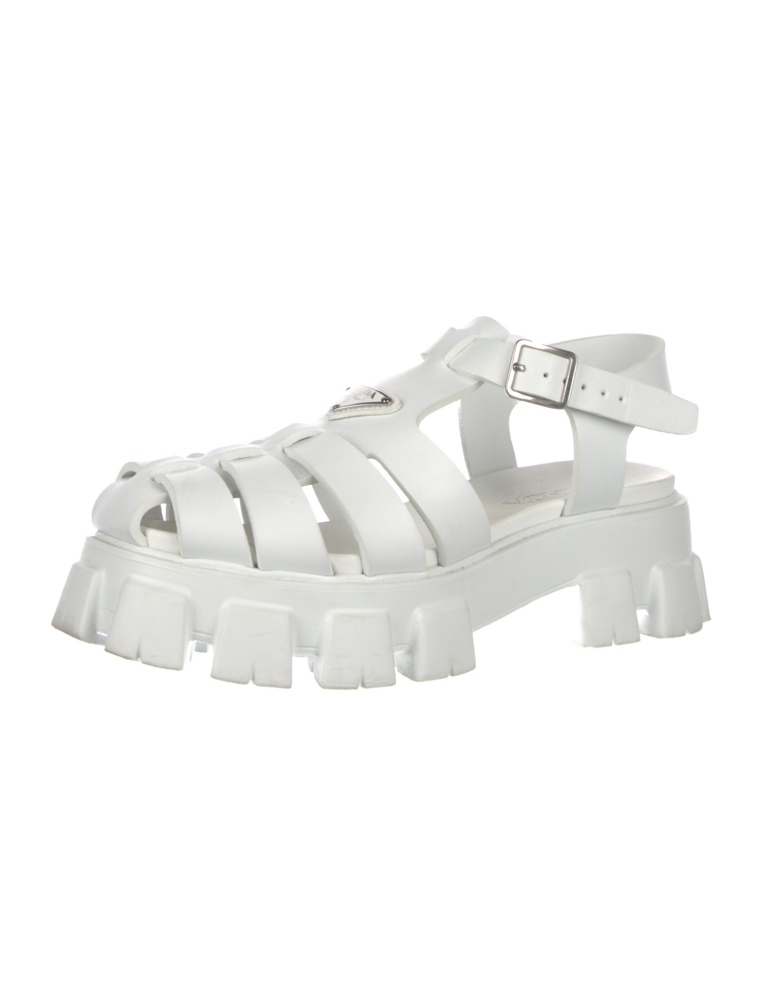 Prada Monolith Rubber Sandals