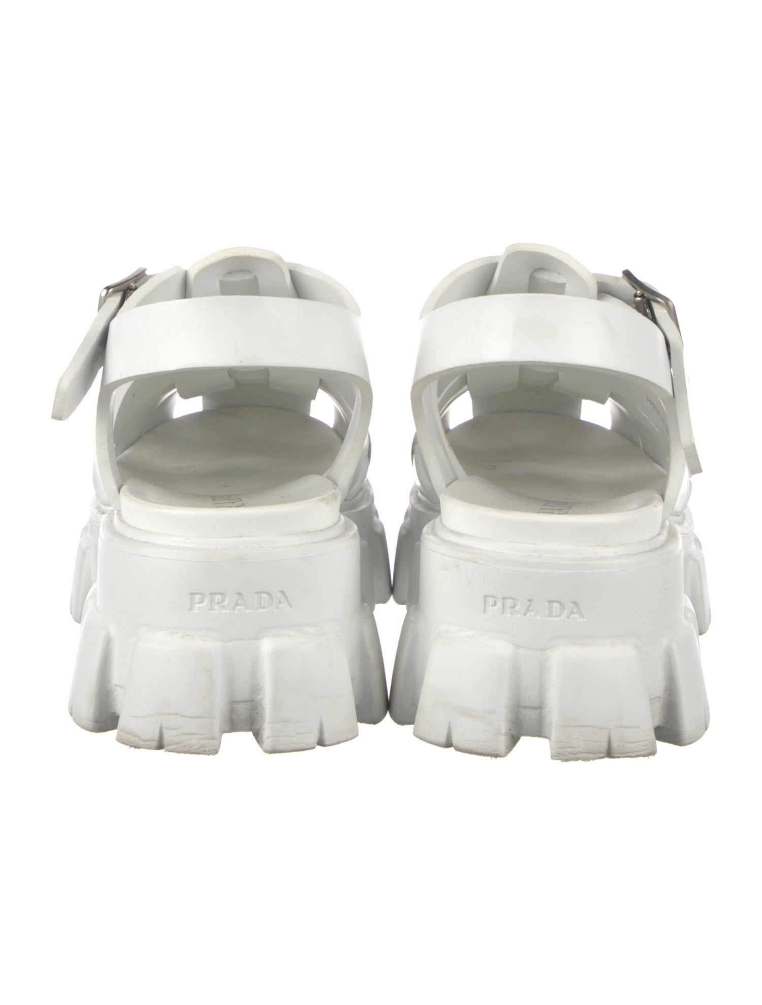 Prada Monolith Rubber Sandals