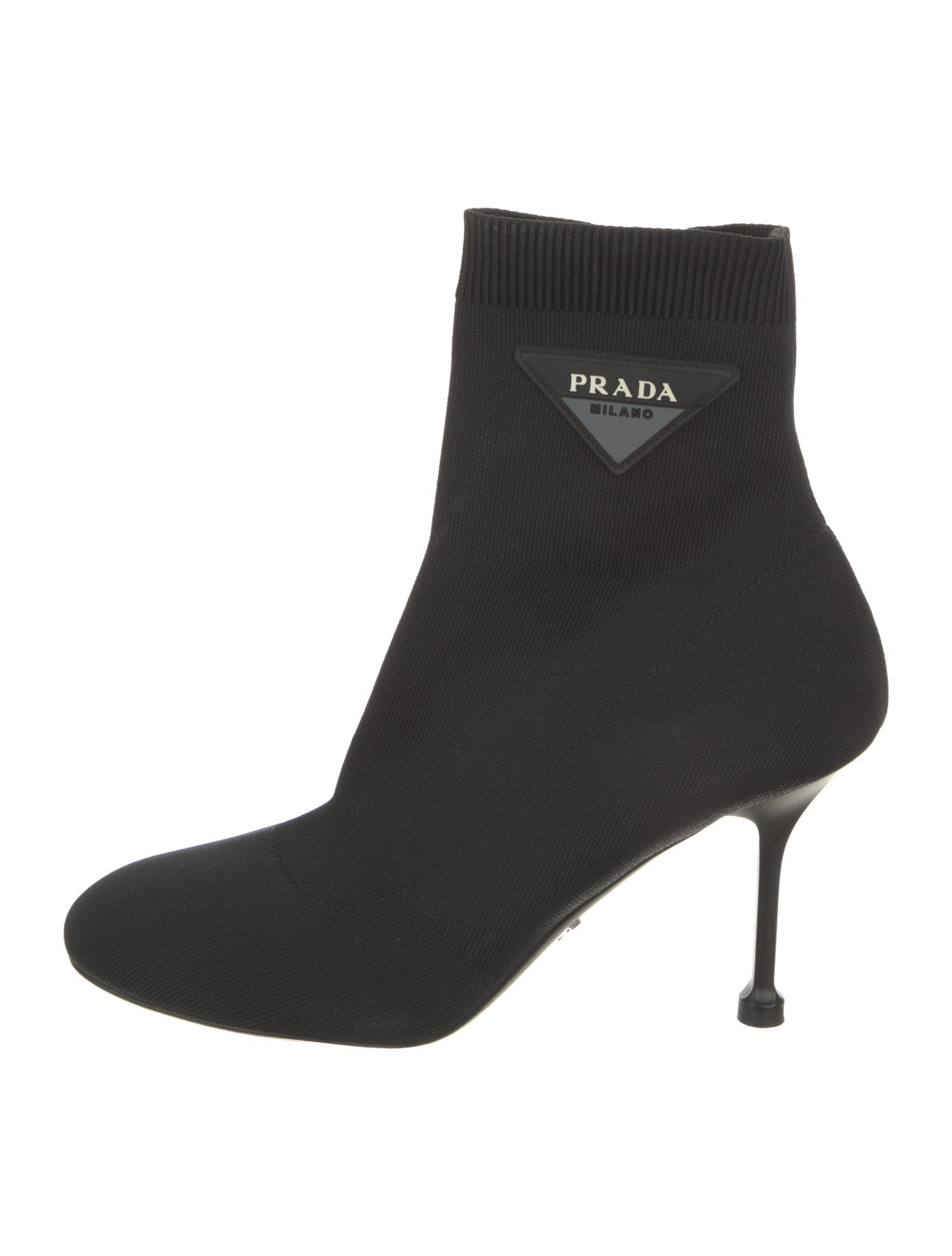 Prada Graphic Print Sock Boots