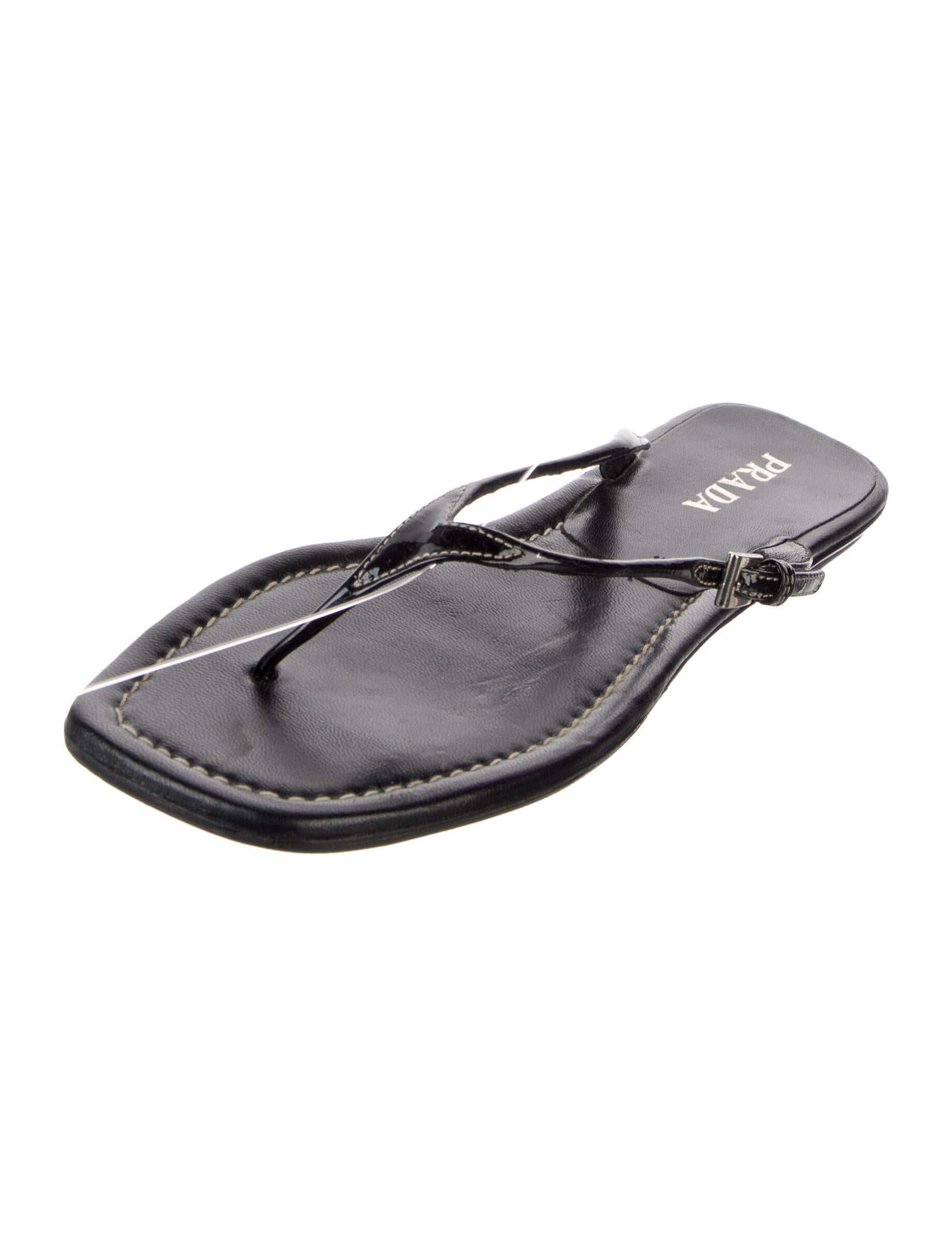 Prada Patent Leather Flip Flops