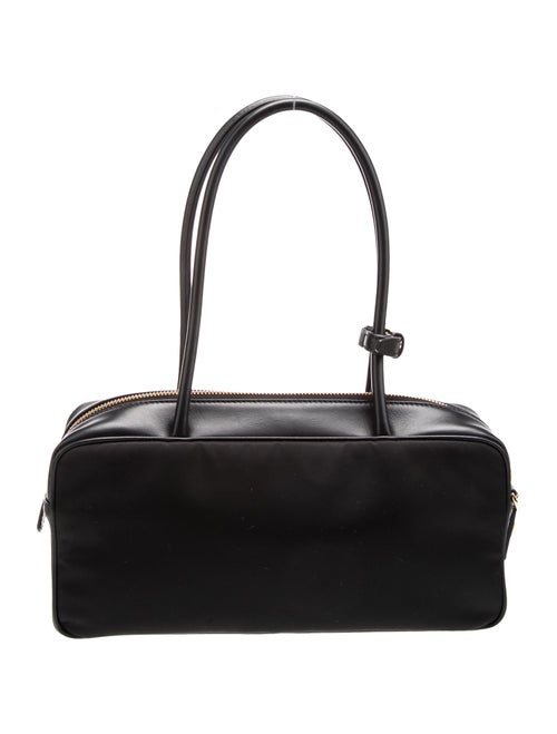 Prada Enameled Metal Triangle Padlock Bauletto Small