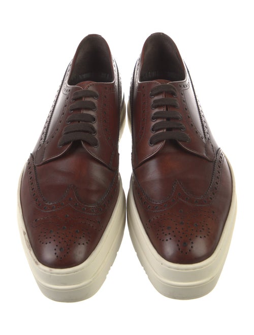 Prada Leather Lasercut Accents Brogues