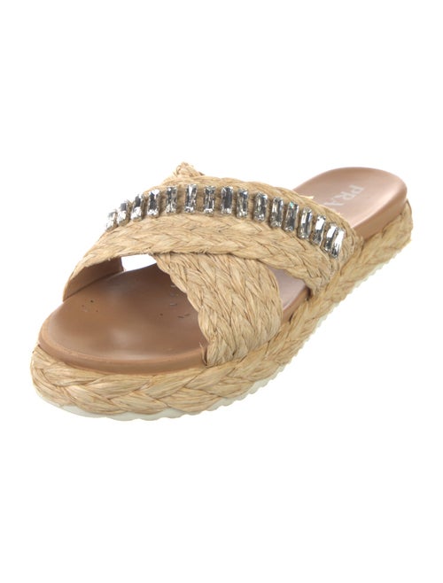 Prada Raffia Patterned Espadrilles