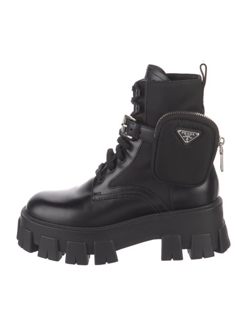 Prada Leather Combat Boots