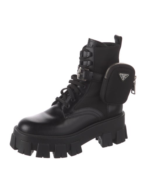 Prada Leather Combat Boots