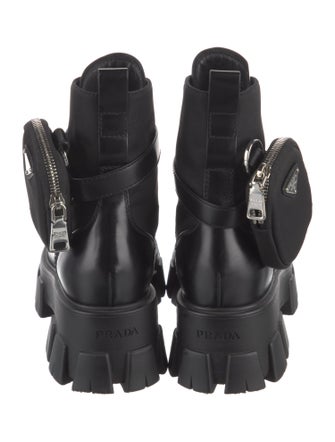 Prada Leather Combat Boots