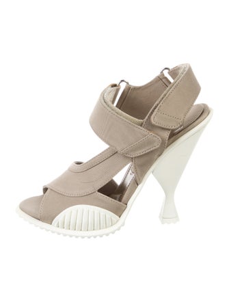 Prada Canvas Slingback Sandals