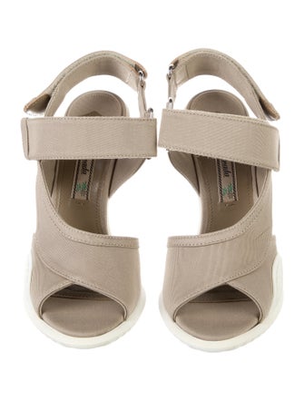Prada Canvas Slingback Sandals