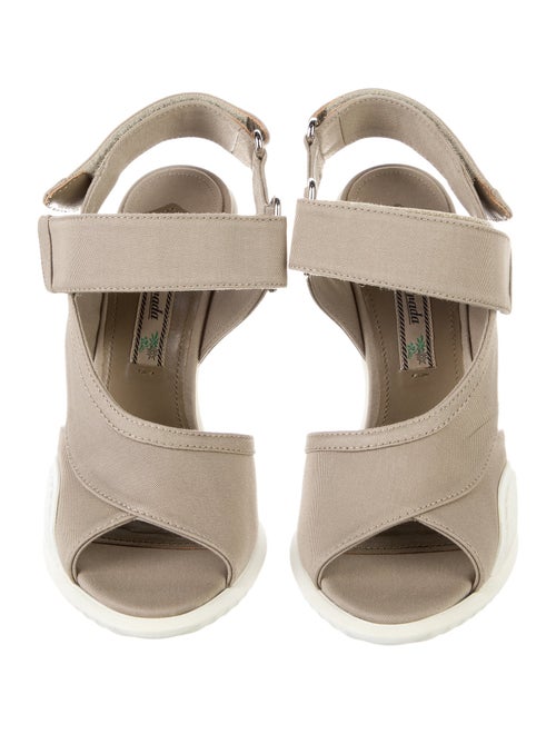 Prada Canvas Slingback Sandals