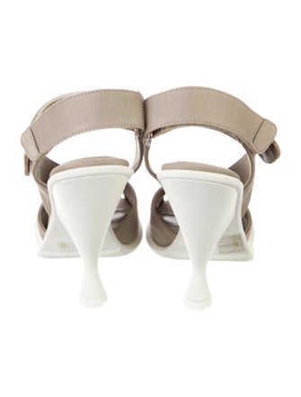 Prada Canvas Slingback Sandals