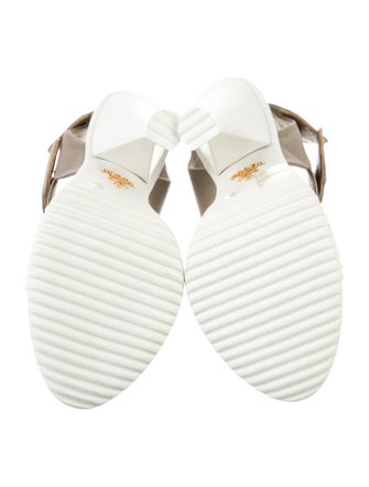 Prada Canvas Slingback Sandals
