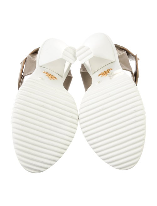 Prada Canvas Slingback Sandals