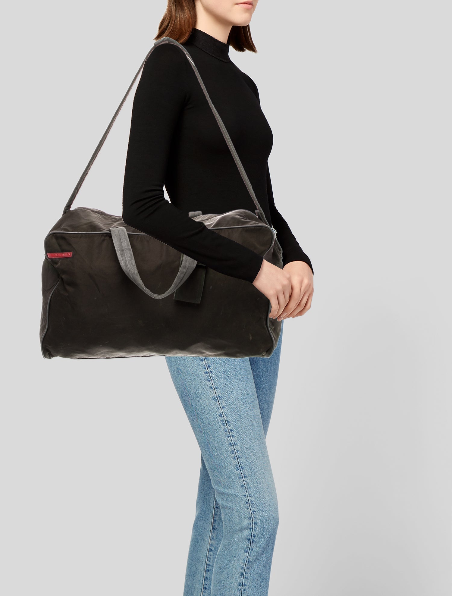 Prada Sport Saffiano Leather Weekender Bag