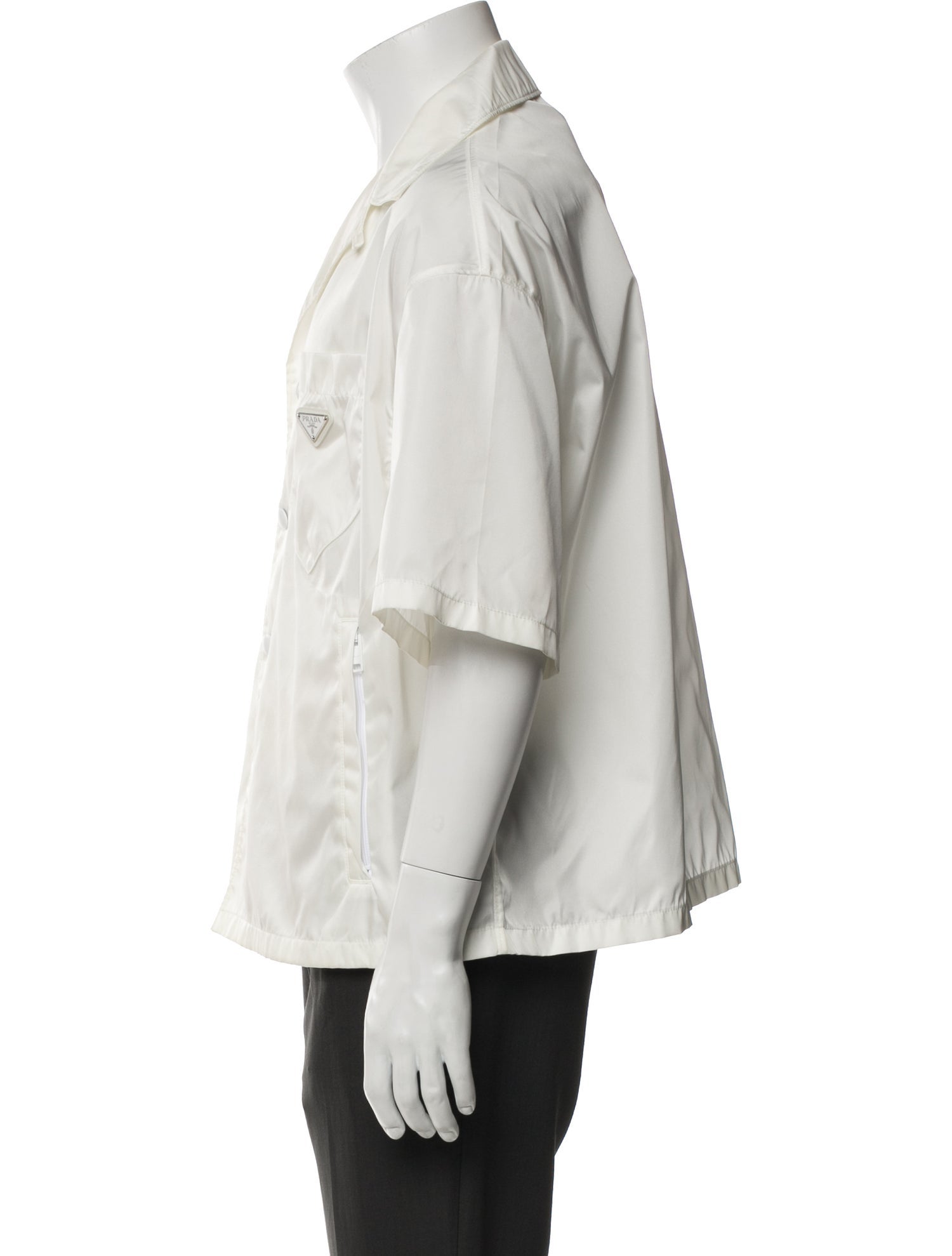 Prada 2022 Enameled Metal Triangle Shirt