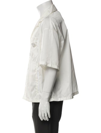 Prada 2022 Enameled Metal Triangle Shirt