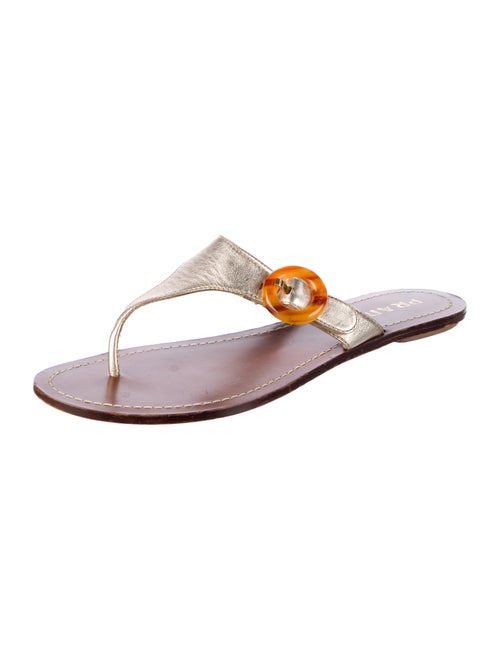 Prada Leather Slides