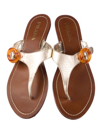 Prada Leather Slides