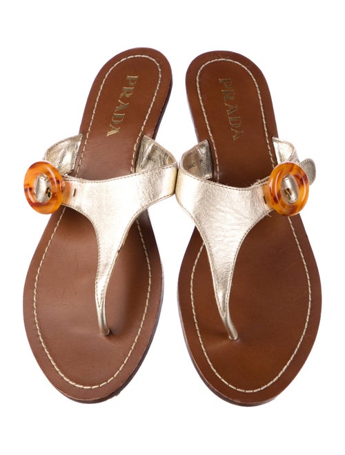 Prada Leather Slides