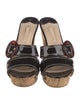 Prada Patent Leather Whipstitch Trim Slides
