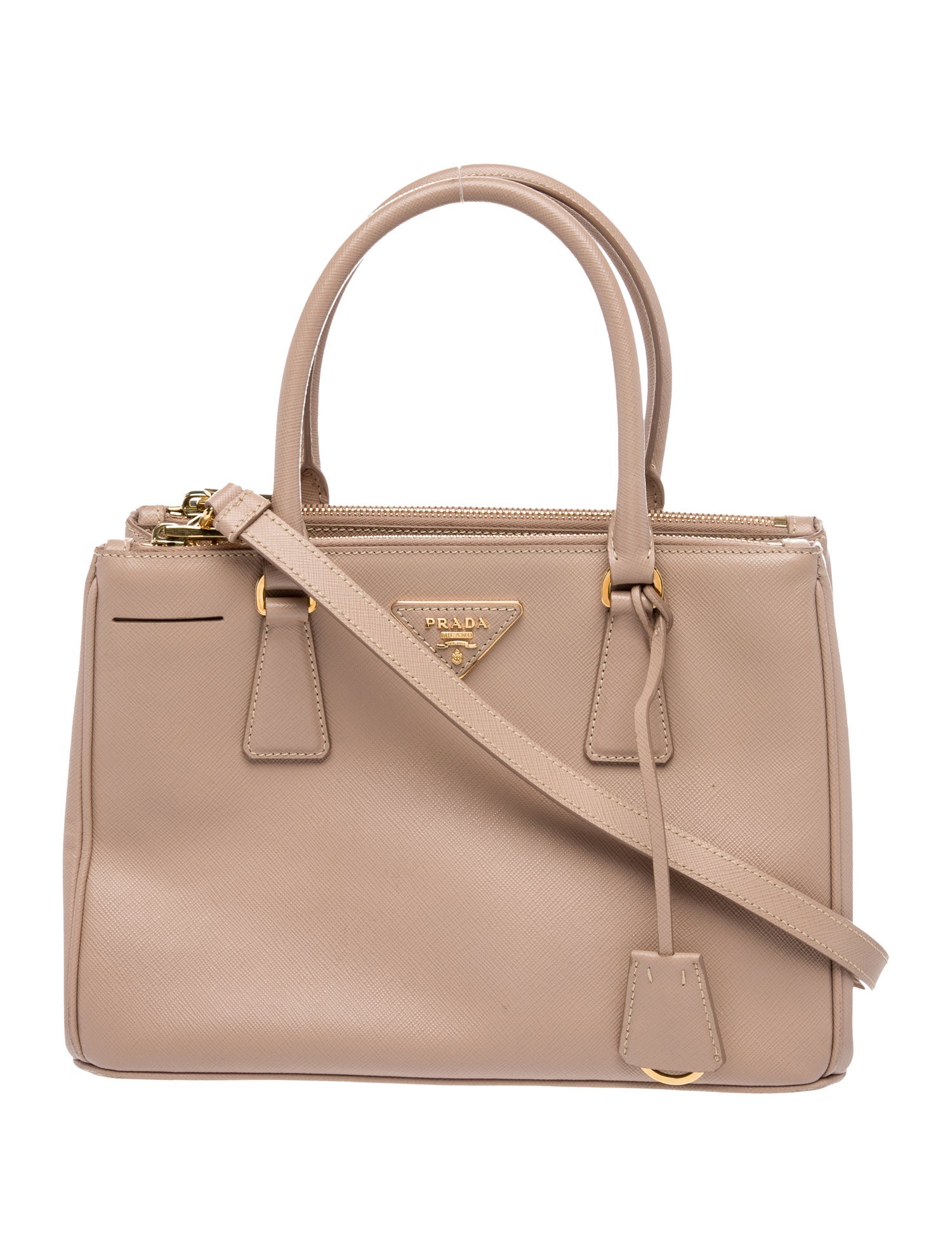 Prada Saffiano Leather Galleria Double Zip Medium