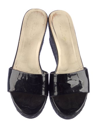 Prada Patent Leather Slides