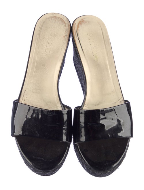 Prada Patent Leather Slides