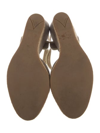 Prada Canvas Striped D'Orsay Pumps