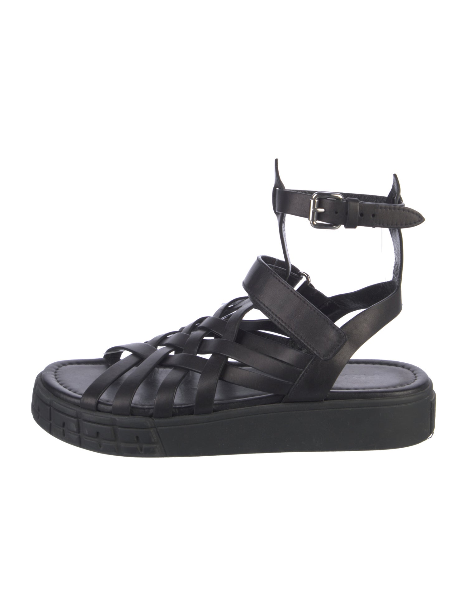 Prada Leather Gladiator Sandals