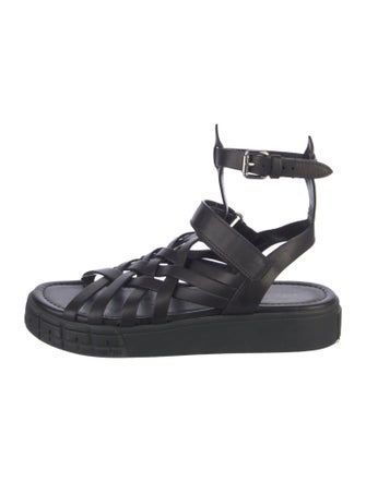 Prada Leather Gladiator Sandals