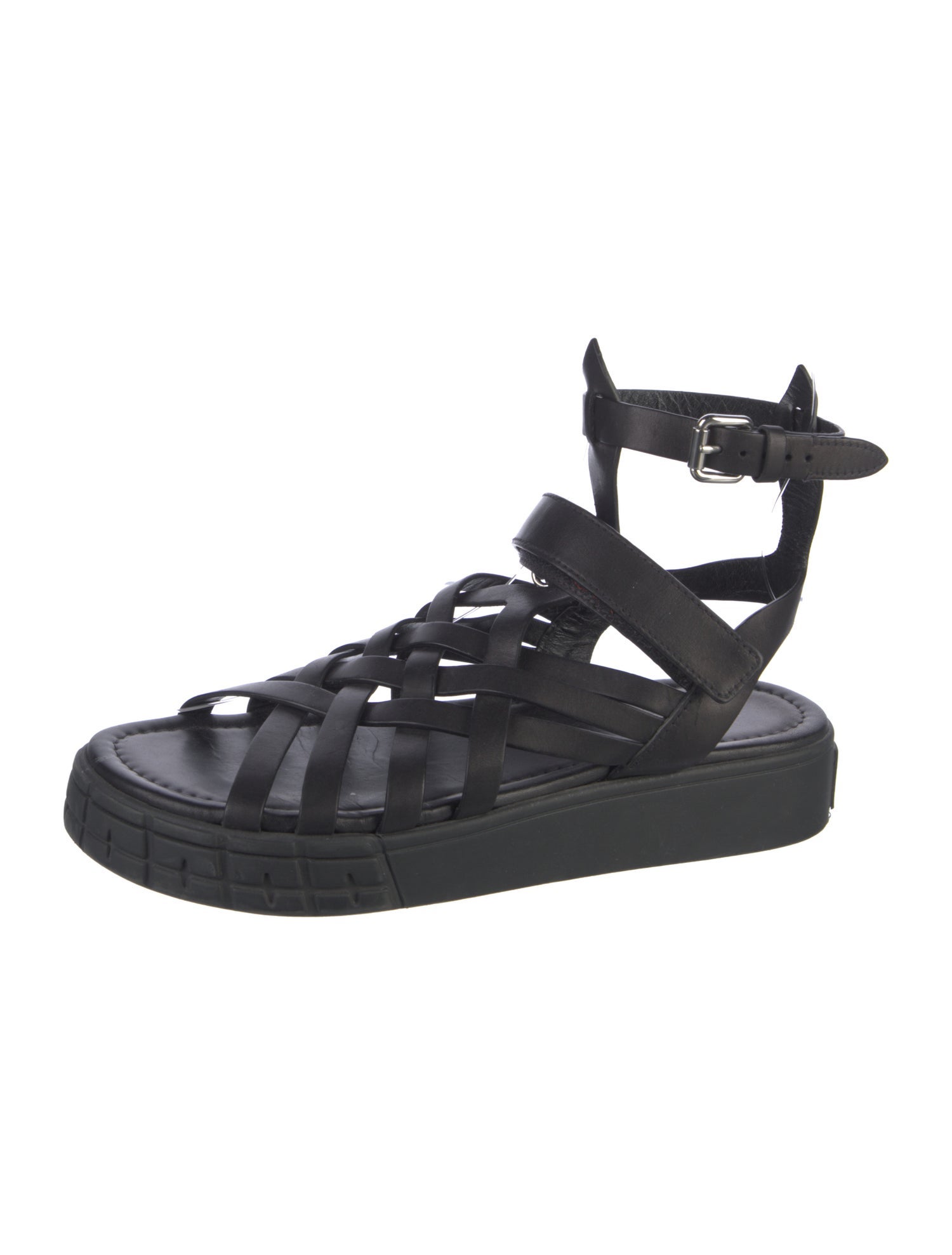 Prada Leather Gladiator Sandals