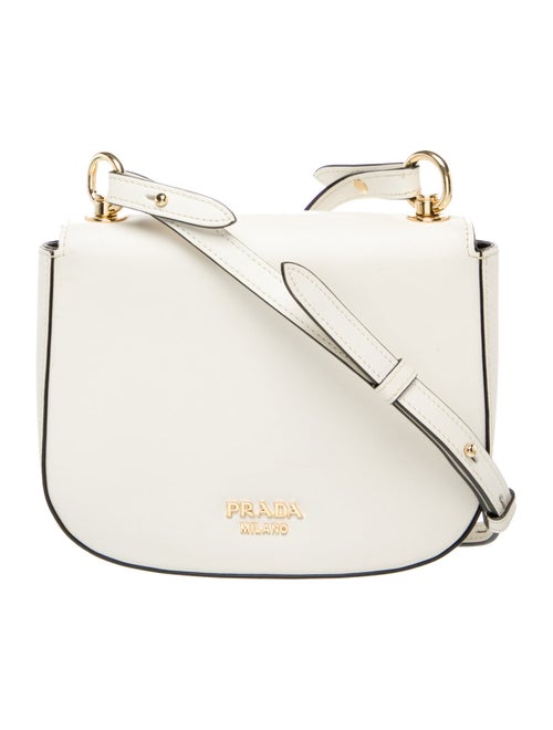 Prada Leather Pattina Saddle Bag