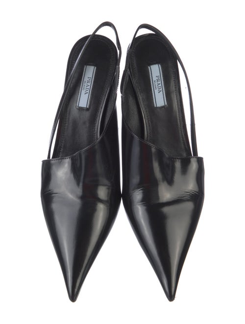 Prada Leather Slingback Pumps
