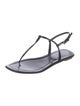 Prada Patent Leather T-Strap Sandals