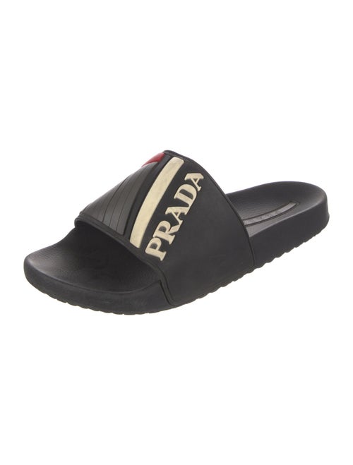 Prada Rubber Printed Slides
