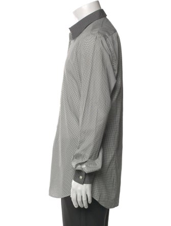 Prada 2011 Plaid Print Dress Shirt