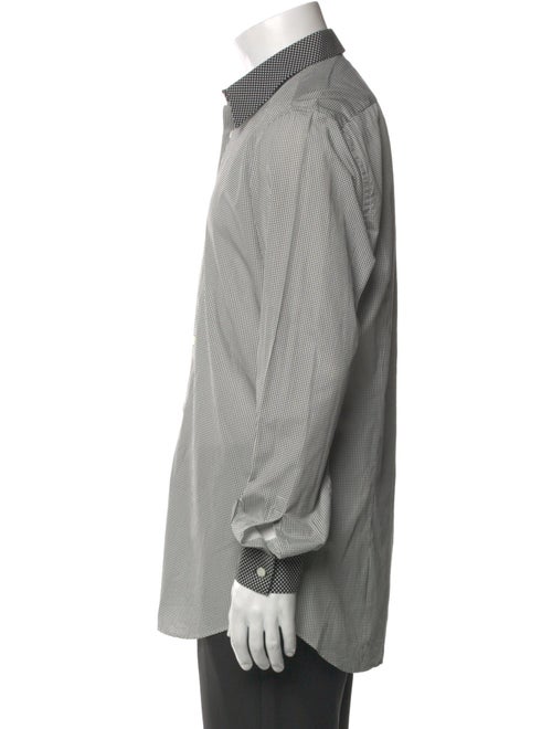 Prada 2011 Plaid Print Dress Shirt