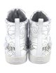 Prada Leather Graphic Print Sneakers