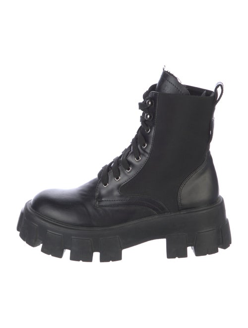 Prada Leather Combat Boots