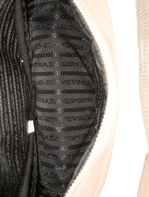 Prada Enameled Metal Triangle Triangle