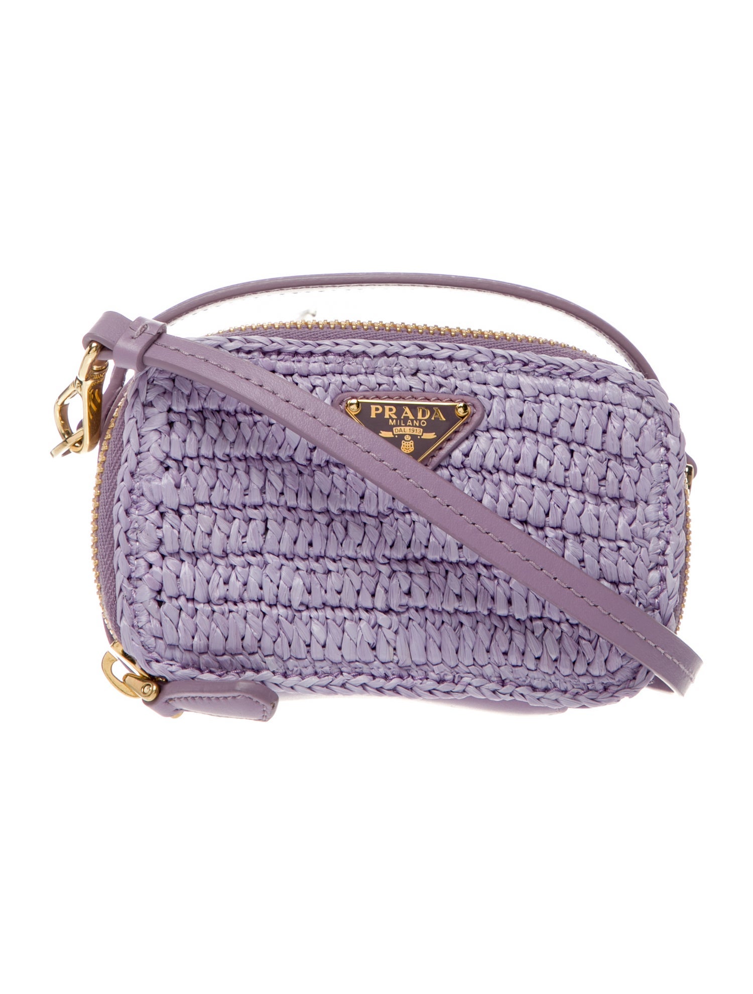 Prada Raffia Crossbody Bag w/ Tags