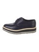 Prada Patent Leather Lasercut Accents Oxfords
