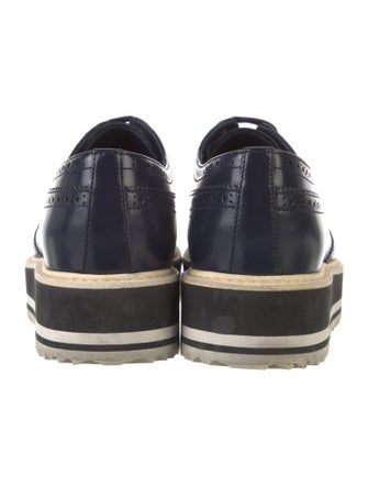Prada Patent Leather Lasercut Accents Oxfords