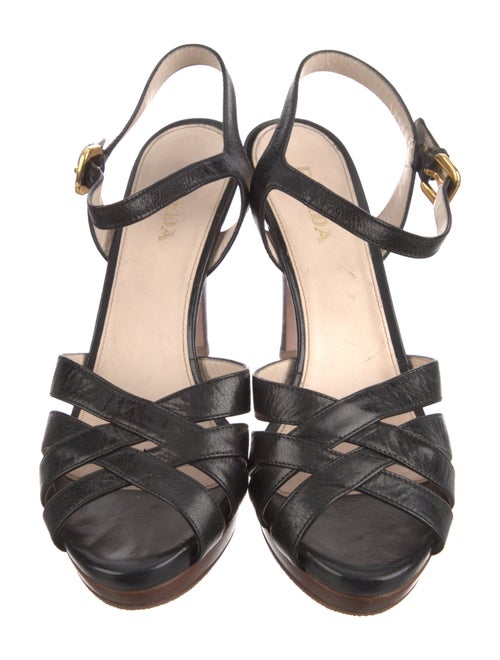 Prada Leather Slingback Pumps