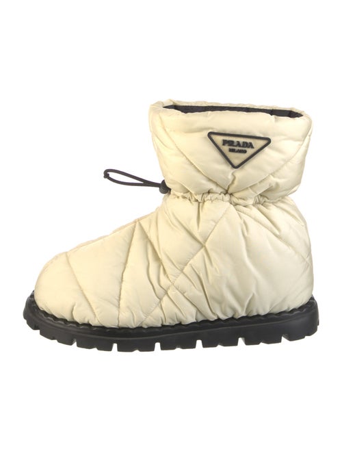 Prada Nylon Colorblock Pattern Boots