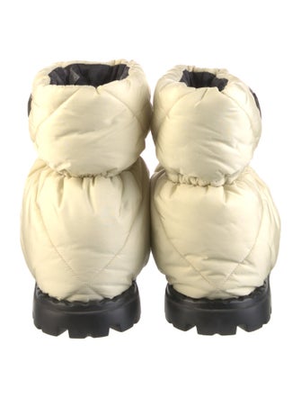 Prada Nylon Colorblock Pattern Boots